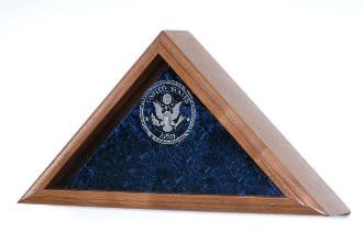 US Air Force Flag Display Case solid oak, walnut, cherry, or mahogany