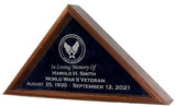 Personalized Flag Case, With Laser Engraved Glass For Large Flag - The Military Gift Store