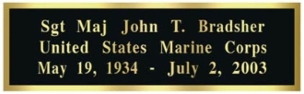 Personalized Name Plate Engraving Plate - Engraving. - The Military Gift Store