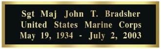 Personalized Name Plate Engraving Plate - Brass Engraving Name Plate, , The Military Gift Store, Name Plates
