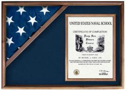 Display Cases for Flags From Military.