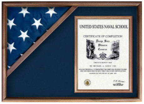 Flag and Military Insignia Display Case, , The Military Gift Store, Flag Display Cases For 3'X5' Flag