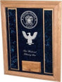 Military Shadowbox With Personalized Glass US Air Force, US Army, US Coast Guard