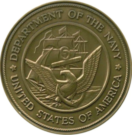 Navy Service Medallion, Brass Navy Medallion., , The Military Gift Store, coin