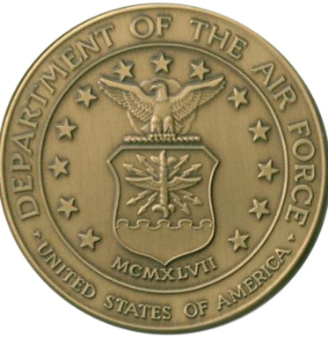Air Force Service Medallion, Brass Air Force Medallion., , The Military Gift Store, coin