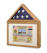 Large Flag and Certificate Display case - Oak, , The Military Gift Store, Flag Case, Burial Flag Shadow Case, Flag display, Casket Flag display Cases, Flag and Medal Display Cases