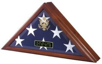 Flag Display Case with Front Opening., , The Military Gift Store, Personalized Flag Display Case