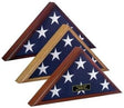 Spartacraft Veteran Flag Display Case,Cherry Wall Mountable With Hardware Included