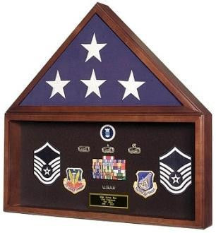 Large Flag and Memorabilia Display Cases.