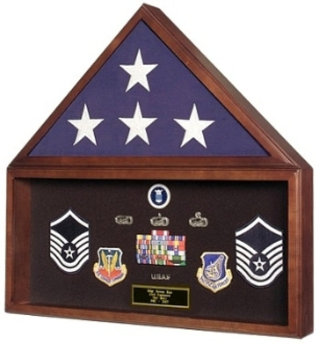 Flag and Document Display Case. - The Military Gift Store