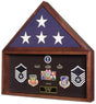 Flag and Document Frame., , The Military Gift Store, Flag and Document Display Case