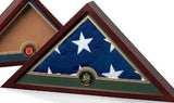 Flag Display Case with Coast Guard Medallion. - The Military Gift Store