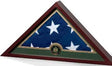 Military Frame, Military Flag Display Case, Mahogany Wood, , The Military Gift Store, Triangle flag display