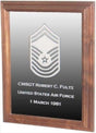 Military Laser Engraved Rank Insignia Mirror Frame., , The Military Gift Store, mirror frame