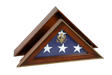 Five Star General Flag Case, Burial Flag Display Case, two piece unit Flag Case, Five Star General Flag Case, Burial Flag Display Case, The Military Gift Store, Two Piece Unit Case