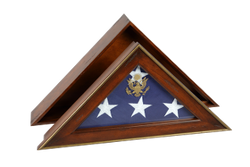 Five Star General Flag Case, Burial Flag Display Case.