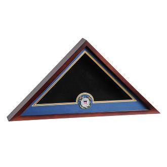 Coast Guard Flag Display Cases, USCG Flag Case with a Medallion