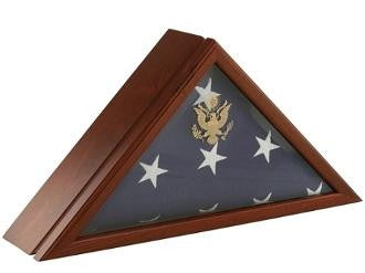 Eternity Flag Case and Urn, Walnut case, , The Military Gift Store, Urn Flag Display Cases
