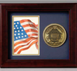 Coast Guard 10” x 8” Medallion, Coast Guard Frame - Mahogany, , The Military Gift Store, Military Frames, Military Medal and Photo Frames
