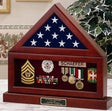 Flag Display Case , Flag Medal and Base.