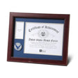 Aim High Air Force Medallion Certificate and Medal frame., , The Military Gift Store, Military medal and Certificate frame