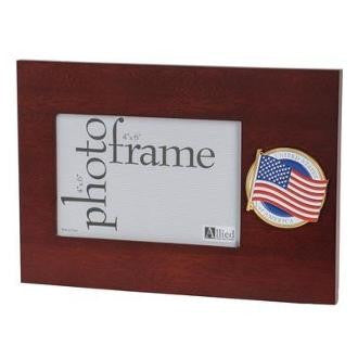 American Flag Medallion 4 by 6 Desktop Picture Frame