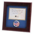 American Flag Medallion Landscape Picture Frame 4 by 6.