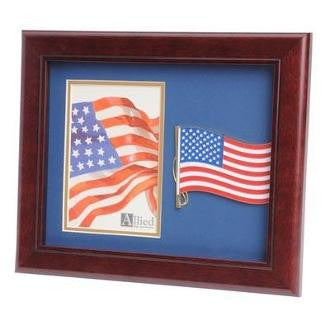 American Flag Medallion Portrait Picture Frame 4 by 6