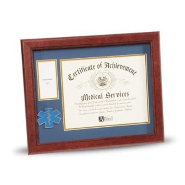 Flags Connections EMS Medallion Certificate and Medal Frame, 8 by 10-Inch - The Military Gift Store
