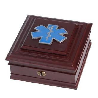 EMS Medallion Desktop Box 8-Inch by 8-Inch First Responder Desktop Box