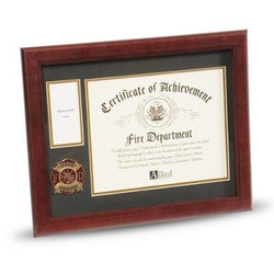 Flags Connections Frame Firefighter Medallion Certificate and Medal Frame, 8 by 10-Inch
