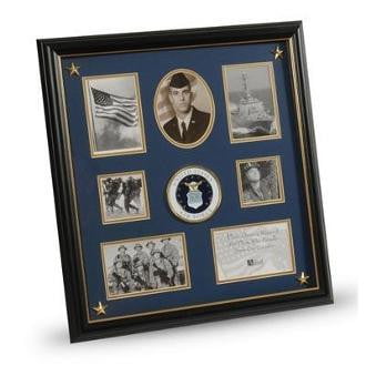 U.S. Air Force Medallion 7 Picture Collage Frame with Stars