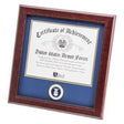 U.S. Air Force Medallion Certificate Frame Double Layer Blue Matting with Gold Trim
