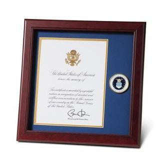 Air Force Medallion Presidential Memorial Certificate Frame.