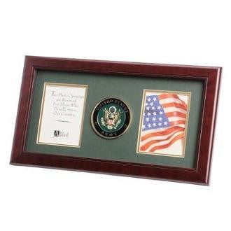 U.S. Army Medallion Double Picture Frame, , The Military Gift Store, Military Frames, Military Photo Frames, Military Gifts
