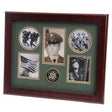 U.S. Army Medallion 5 Picture Collage Frame Mahogany Colored Frame Molding