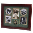 U.S. Army Medallion 5 Picture Collage Frame Mahogany Colored Frame Molding