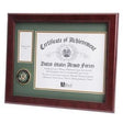 U.S. Army Medallion Certificate and Medal Frame Double Layer Army Green