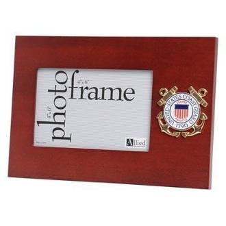 U.S. Coast Guard Medallion Desktop Picture Frame  6.5-Inches by 9.5-Inches