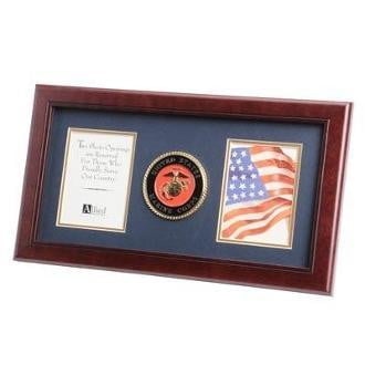 U.S. Marine Corps Medallion Double Picture Frame