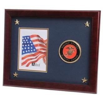 U.S. Marine Corps Medallion Picture Frame with Stars