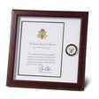 U.S. Navy Medallion Presidential Memorial Certificate Frame.