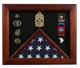 Federal Flag Display Case Bracket on back for hanging, , The Military Gift Store, Flag and Medal Display Cases