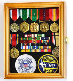 XS Military Pin Display Case Cabinet Box for Medals Pins Patches Insignia