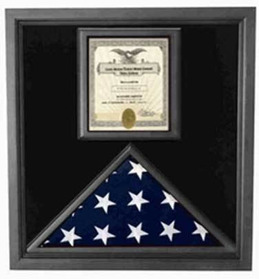 Flags Connections Flag and Certificate Case Black Frame, American Made