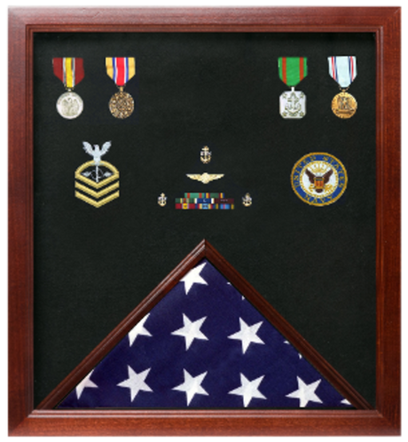 Military Flag and Medal Display Case., , The Military Gift Store, 