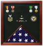 Military Flag and Medal Display Case., , The Military Gift Store, Military Medal Display Cases