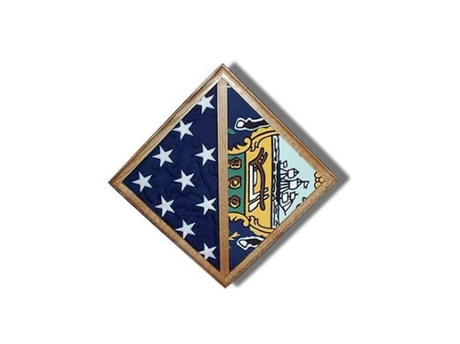 Flag Connections 2 Flags display case - Wall Mounted Walnut box, , The Military Gift Store, American Flag Frames (43)