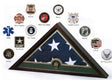 Medallion Flag Display Case, Memorial Flag Display case - The Military Gift Store