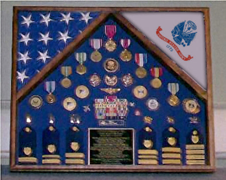 Army 2 Flag Shadow Box/Display Case., , The Military Gift Store, Army 2 Flag Display Cases (64)